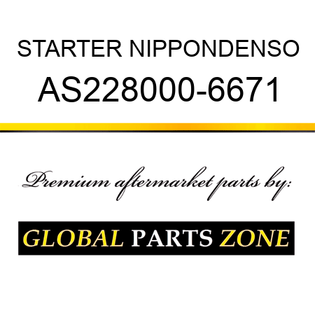STARTER NIPPONDENSO AS228000-6671