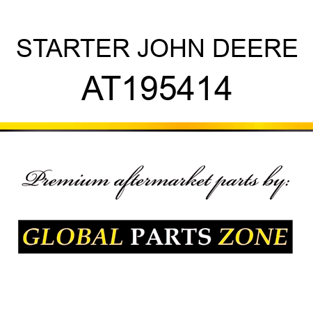 STARTER JOHN DEERE AT195414