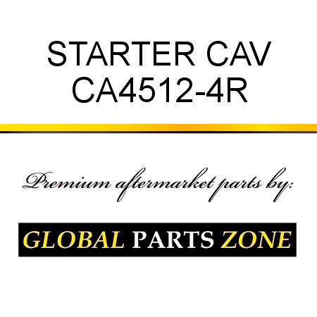 STARTER CAV CA4512-4R