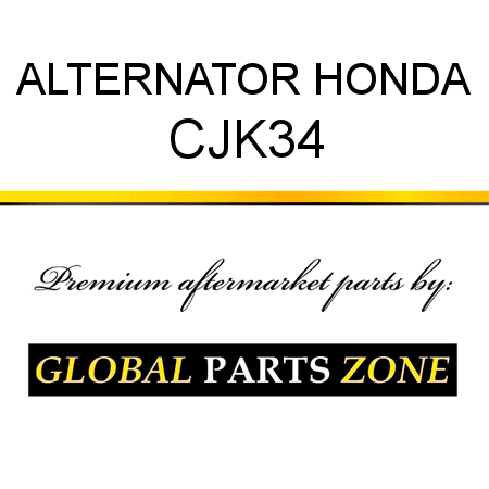ALTERNATOR HONDA CJK34