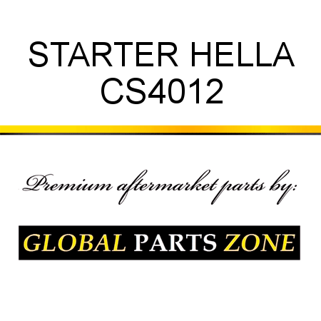 STARTER HELLA CS4012