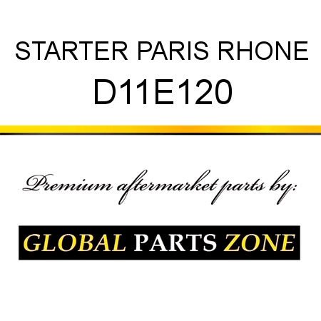 STARTER PARIS RHONE D11E120