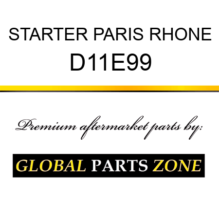 STARTER PARIS RHONE D11E99