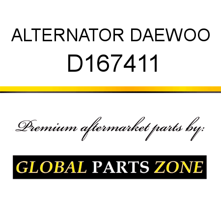 ALTERNATOR DAEWOO D167411