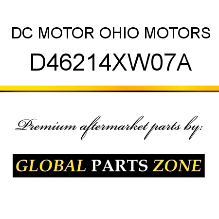 DC MOTOR OHIO MOTORS D46214XW07A