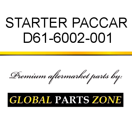 STARTER PACCAR D61-6002-001