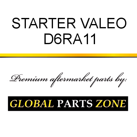 STARTER VALEO D6RA11