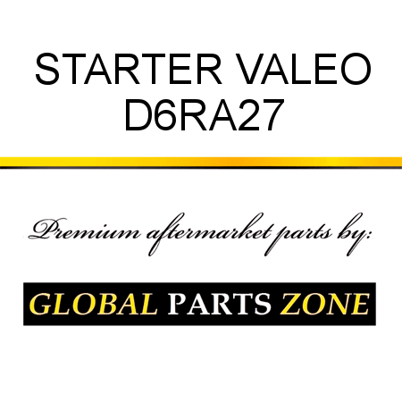 STARTER VALEO D6RA27