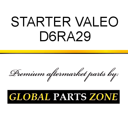 STARTER VALEO D6RA29