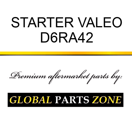 STARTER VALEO D6RA42