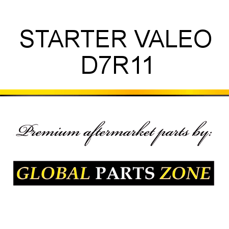 STARTER VALEO D7R11