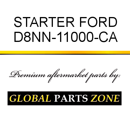 STARTER FORD D8NN-11000-CA