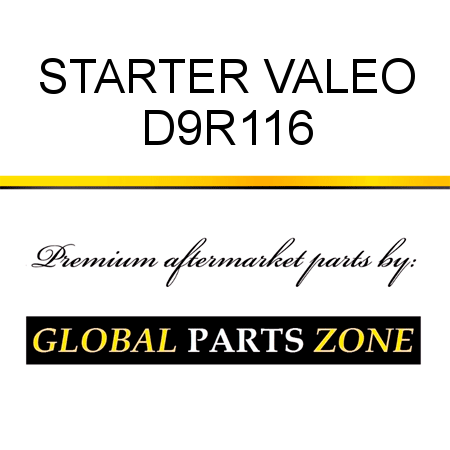 STARTER VALEO D9R116