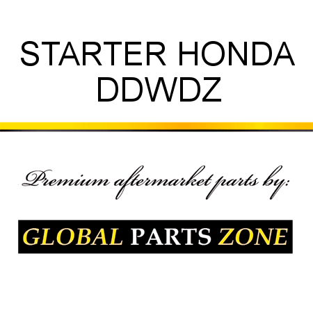 STARTER HONDA DDWDZ