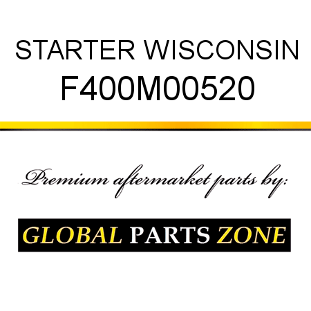 STARTER WISCONSIN F400M00520