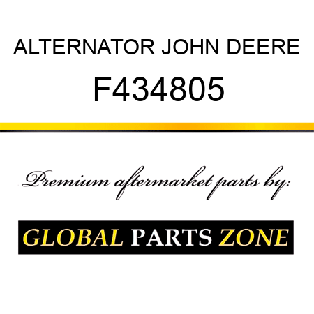 ALTERNATOR JOHN DEERE F434805