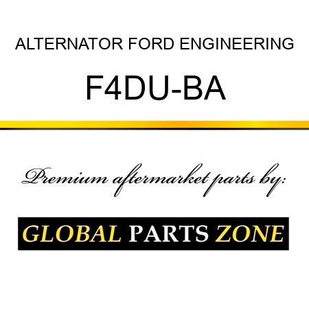 ALTERNATOR FORD ENGINEERING F4DU-BA