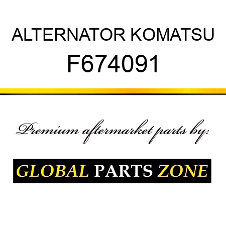 ALTERNATOR KOMATSU F674091