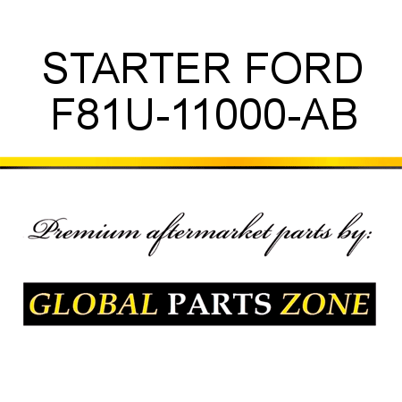 STARTER FORD F81U-11000-AB