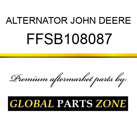 ALTERNATOR JOHN DEERE FFSB108087