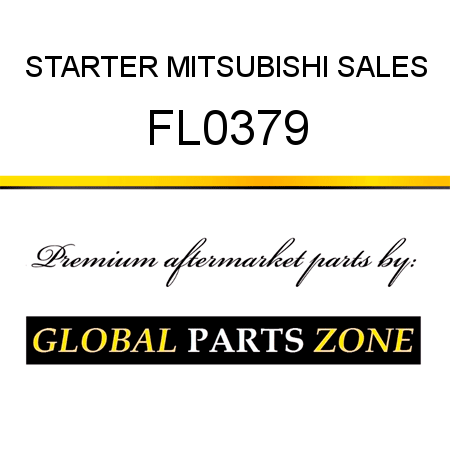 STARTER MITSUBISHI SALES FL0379