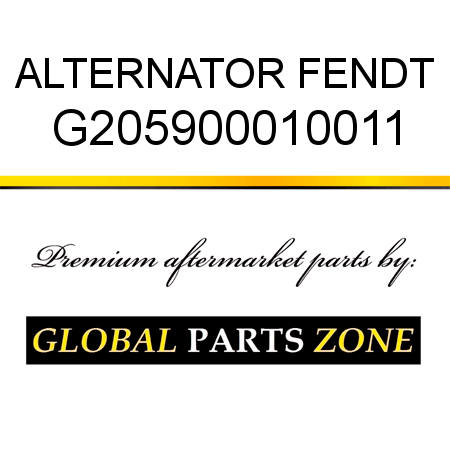 ALTERNATOR FENDT G205900010011