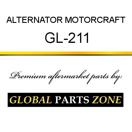 ALTERNATOR MOTORCRAFT GL-211