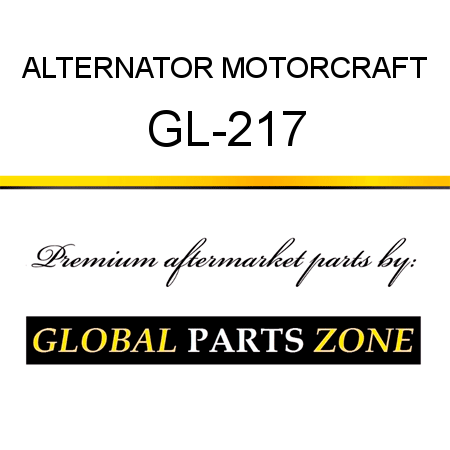 ALTERNATOR MOTORCRAFT GL-217