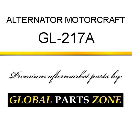 ALTERNATOR MOTORCRAFT GL-217A