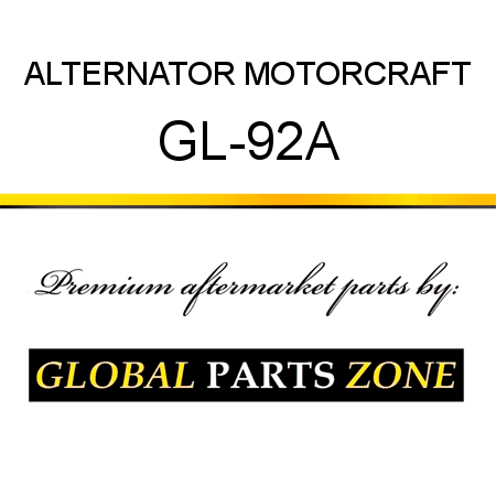 ALTERNATOR MOTORCRAFT GL-92A