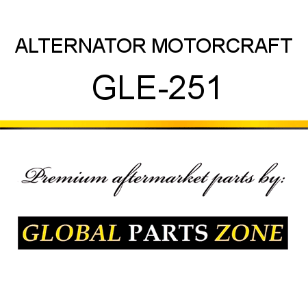ALTERNATOR MOTORCRAFT GLE-251