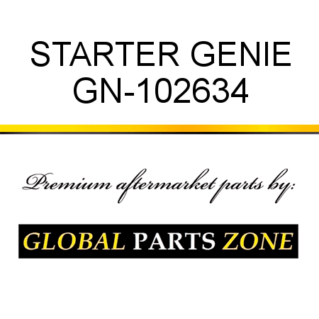 STARTER GENIE GN-102634