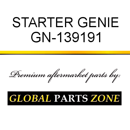 STARTER GENIE GN-139191