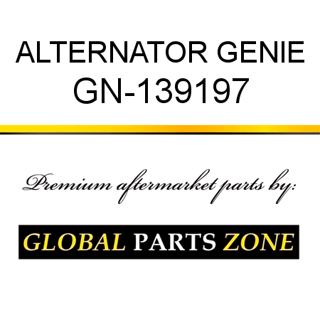 ALTERNATOR GENIE GN-139197