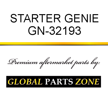 STARTER GENIE GN-32193