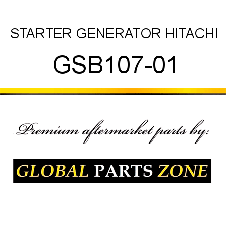 STARTER GENERATOR HITACHI GSB107-01