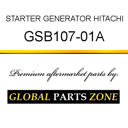 STARTER GENERATOR HITACHI GSB107-01A