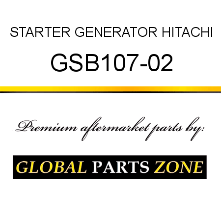 STARTER GENERATOR HITACHI GSB107-02