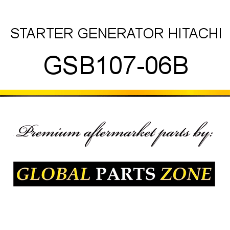 STARTER GENERATOR HITACHI GSB107-06B