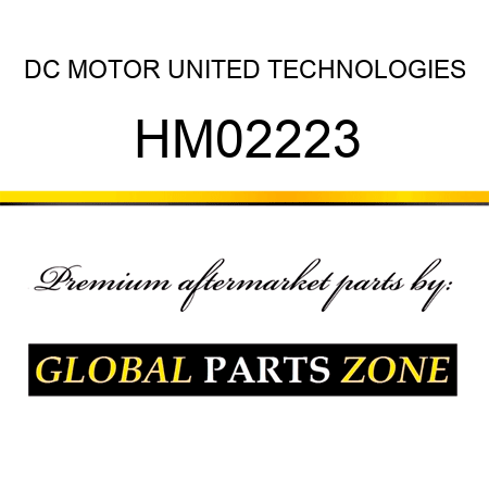 DC MOTOR UNITED TECHNOLOGIES HM02223