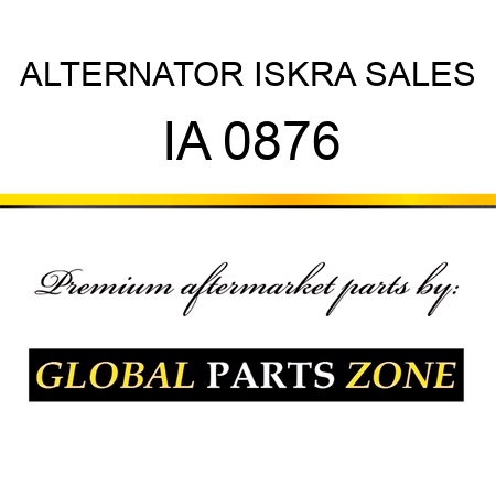 ALTERNATOR ISKRA SALES IA 0876