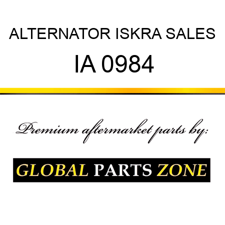 ALTERNATOR ISKRA SALES IA 0984