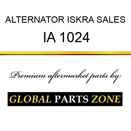 ALTERNATOR ISKRA SALES IA 1024