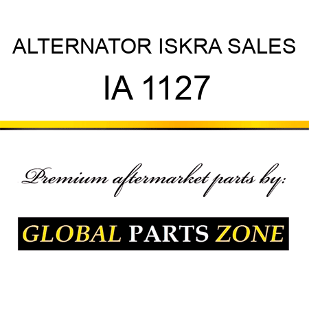 ALTERNATOR ISKRA SALES IA 1127