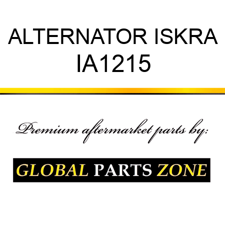 ALTERNATOR ISKRA IA1215