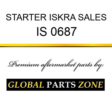 STARTER ISKRA SALES IS 0687