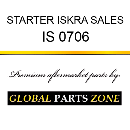 STARTER ISKRA SALES IS 0706