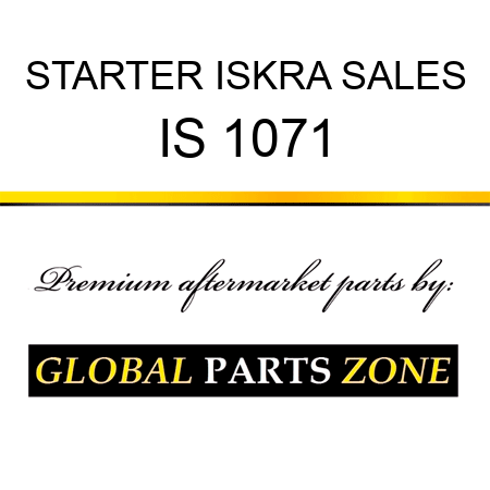 STARTER ISKRA SALES IS 1071