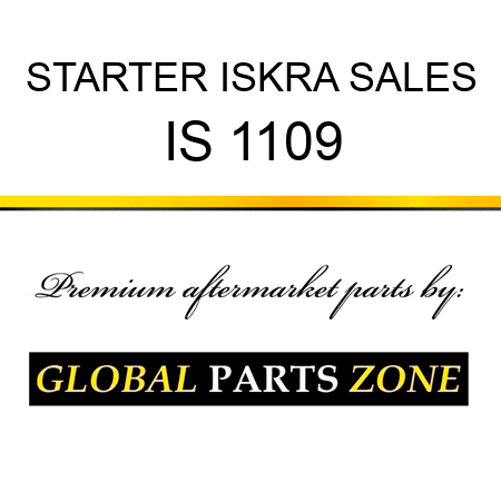 STARTER ISKRA SALES IS 1109