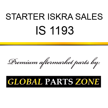 STARTER ISKRA SALES IS 1193